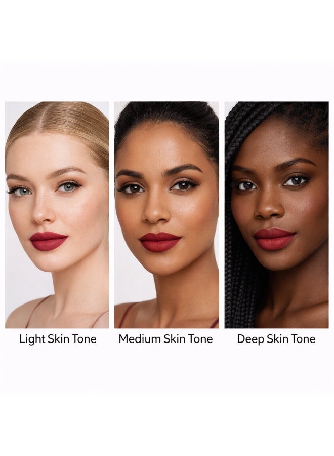 VATENN ITALY 18 Hr Kissproof Lipstick 22 Matte liquid lipstick, Lead-Free ,No Dry Feel, Weightless Feel, Vinyl Ink Kissproof /Lip Lingerie Transfer-Proof, All Day Wear. - Image 4